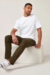 Next T-Shirt aus schwerem Stoff Weiß/Grau/Creme