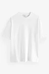 Next T-Shirt aus schwerem Stoff Weiß/Grau/Creme
