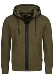 Indicode Strickpullover Reilly Dunkelgrün/Khaki