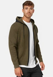 Indicode Strickpullover Reilly Dunkelgrün/Khaki