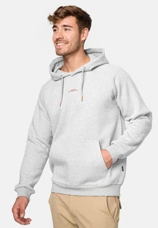 Indicode Kapuzenpullover Virginia Grau/Hellgrau