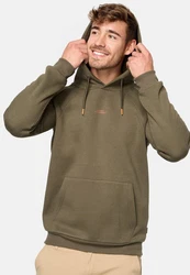 Indicode Kapuzenpullover Virginia Dunkelgrün/Khaki