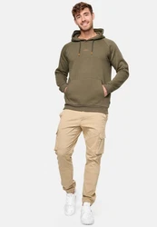 Indicode Kapuzenpullover Virginia Dunkelgrün/Khaki