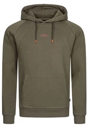 Indicode Kapuzenpullover Virginia Dunkelgrün/Khaki