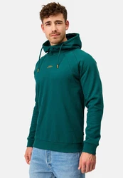 Indicode Kapuzenpullover INVir Dunkelgrün/Grün/Türkis
