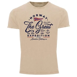 Print-Shirt Herren Vintage Shirt Norwegen The Great Expedition Outdoor Adventure mit Print