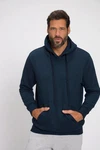JP1880 Sweatshirt Hoodie Homewear Kapuze Kängurutasche Dunkelblau/Blau