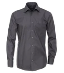 CASAMODA Langarmhemd Comfort Fit Kent NOS Grau/Dunkelgrau