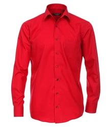 CASAMODA Langarmhemd Comfort Fit Kent NOS Rot/Dunkelrot