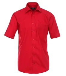 CASAMODA Kurzarmhemd Kent Comfort Fit NOS Dunkelrot/Rot