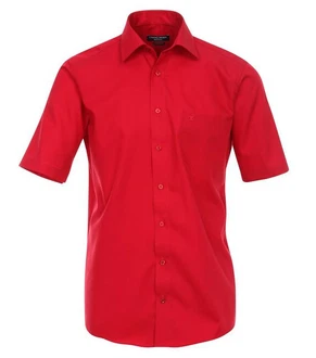 CASAMODA Kurzarmhemd Kent Comfort Fit NOS Dunkelrot/Rot