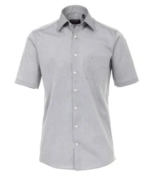 CASAMODA Kurzarmhemd Kent Comfort Fit NOS Grau/Hellgrau/Dunkelgrau