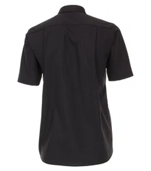 CASAMODA Kurzarmhemd Kent Comfort Fit NOS Schwarz/Grau/Dunkelgrau