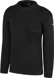 Strickpullover Herren BW-Pullover mit Schurwolle Barntrup Bundeswehr Pullover Strickpullover aus Schurwolle mit Deutschlandfahne
