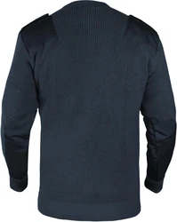 normani Strickpullover Drentrup Dunkelblau/Grau/Orange