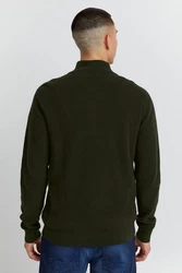 Blend Strickpullover mit halbem Reißverschluss BHCodford 4482 Grn