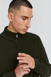 Blend Strickpullover mit halbem Reißverschluss BHCodford 4482 Grn