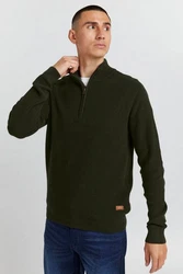 Blend Strickpullover mit halbem Reißverschluss BHCodford 4482 Grn