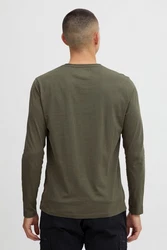 Indicode Longsleeve IDPhillo Dunkelgrün/Khaki