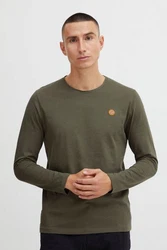 Indicode Longsleeve IDPhillo Dunkelgrün/Khaki