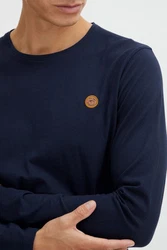 Indicode Longsleeve IDPhillo Dunkelblau