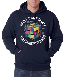 Youth Designz Kapuzenpullover What Part don't you Understand Zauberwürfel Hoodie Mischfarben/Dunkelblau/Blau/Braun/Rosa