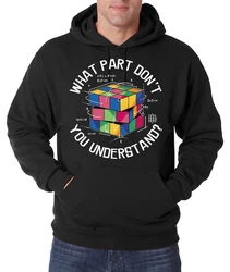 Youth Designz Kapuzenpullover What Part don't you Understand Zauberwürfel Hoodie Mischfarben/Braun/Rosa/Weiß/Lila/Blau