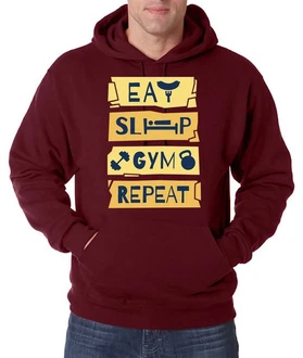 Youth Designz Kapuzenpullover Eat Sleep Gym Repeat Herren Hoodie Youth Designz Kapuzenpullover Eat Sleep Gym Repeat Herren Hoodie