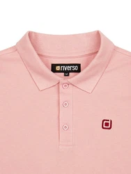 riverso Poloshirt Herren Polohemd RIVJohn Regular Fit Rosa/Lila/Rot