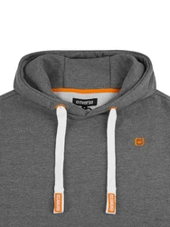 riverso Herren Kapuzenpullover RIVLinus Hoodie Sweatshirt Dunkelgrau/Grau/Hellgrau