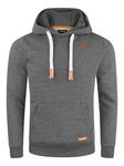 riverso Herren Kapuzenpullover RIVLinus Hoodie Sweatshirt Dunkelgrau/Grau/Hellgrau