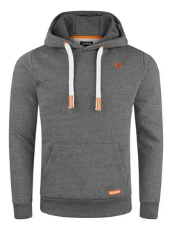 riverso Herren Kapuzenpullover RIVLinus Hoodie Sweatshirt Dunkelgrau/Grau/Hellgrau