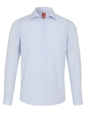 Pure Businesshemd Slim Fit Kentkragen Hellblau/Blau