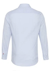 Pure Businesshemd Slim Fit Kentkragen Hellblau/Blau