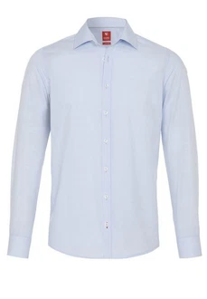 Pure Businesshemd Slim Fit Kentkragen Hellblau/Blau