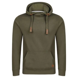Kapuzenpullover Herren Hoodie RIVNiklas Regular Fit Longsleeve Sweatshirt mit Cross-Over-Kragen und Kngurutasche