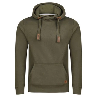 riverso Herren Kapuzenpullover RIVNiklas Regular Fit Hoodie Dunkelgrün/Khaki