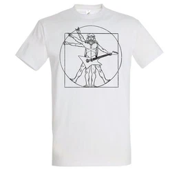 T-Shirt Gitarre Rock N Roll Herren Fun-Look T-Shirt mit Trendigem Frontdruck
