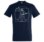 Youth Designz T-Shirt Gitarre Rock N Roll Herren Fun-Look Dunkelblau/Blau