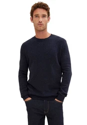 TOM TAILOR Strickpullover Dunkelblau