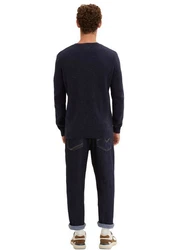 TOM TAILOR Strickpullover Dunkelblau