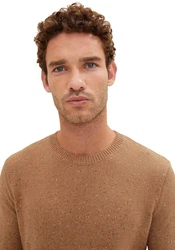 TOM TAILOR Strickpullover Khaki/Braun/Beige