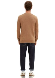 TOM TAILOR Strickpullover Khaki/Braun/Beige
