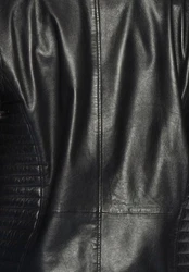 Maze Herren Lederjacke William Schwarz/Rot