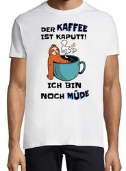 Youth Designz T-Shirt DER KAFFEE IST KAPUTT! ICH BIN NOCH MÜDE Herren Shirt 