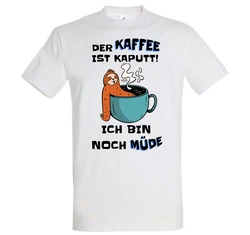Youth Designz T-Shirt DER KAFFEE IST KAPUTT! ICH BIN NOCH MÜDE Herren Shirt 