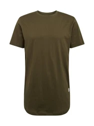 Jack & Jones Rundhalsshirt JJENOA TEE SS CREW NECK NOOS Dunkelgrün/Khaki