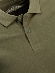 JACK & JONES Herren JJEBASIC Polo SS NOOS Dunkelgrün/Khaki/Grün