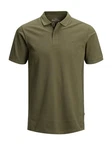 JACK & JONES Herren JJEBASIC Polo SS NOOS Dunkelgrün/Khaki/Grün
