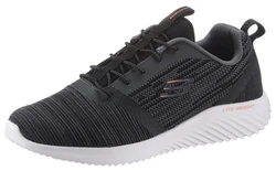 Skechers Bounder Sneaker Grau/Schwarz/Rot/Dunkelgrau